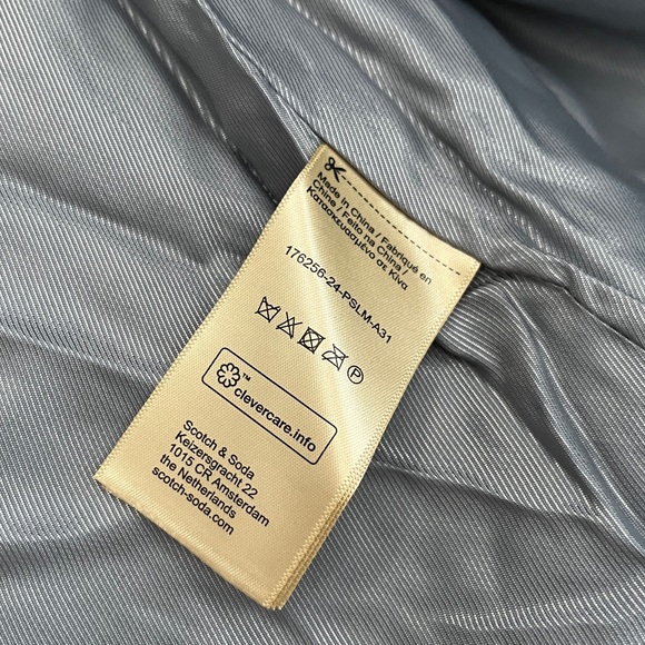 NWT - Scotch & Soda Women’s Lightweight Checked Woven Jacket - Size M - Picture 15 of 16